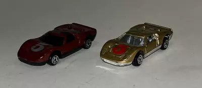2 Diecast Toy FORD GT40 RACE CARS (Unbranded 2-3/4 Inches Long) • $6.75