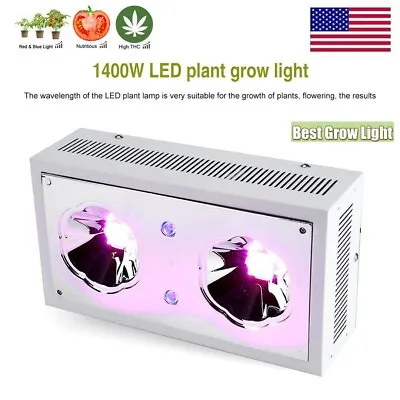 1400w Cob Led Plant Grow Light Lamp Panel Full Spectrum Flower Veg Hydroponics ❤ • $99.95