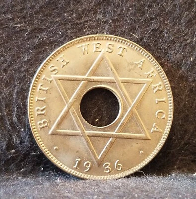 £6.72 • Buy 1936 British West Africa (BWA) 1/2 Penny, Edward VIII, UNC, KM-15 (BW16)