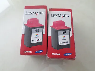 2 X Genuine Lexmark No85 Colour Inkjet Cartridge 12A1985 High-yield • £9.99