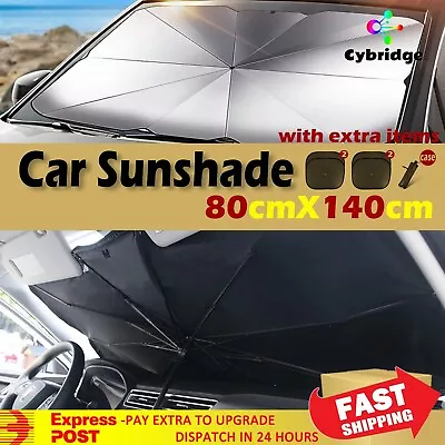 5pcs 140X80 Car Windshield Sunshade Umbrella Front Window Visor Sun Shade Cover • $22.99