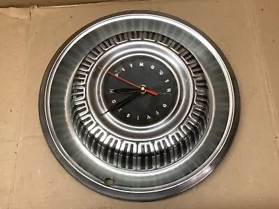 MOPAR  1969 Plymouth Roadrunner HUBCAP CLOCK SHOP GARAGE MAN CAVE GIFT 69 • $59.99