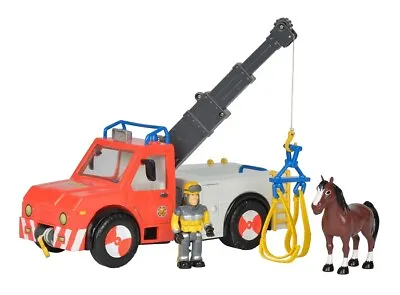 Simba 109258280 - Fireman Sam -feuerwehrauto Phoenix With Figure & Horse • $65.34