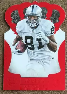 2013 Panini Crown Royale Red Die-Cut Crown Mychal Rivera Rookie 01/99 Oakland • $3.95