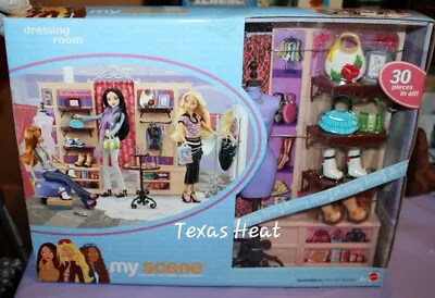 New Sealed Barbie My Scene Dressing Room Playset #G3250 Mattel 2004   • $119.99