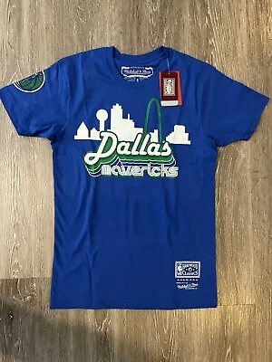 Dallas Mavericks Mitchell & Ness Skyline City T-Shirt Size Small **BRAND NEW** • $17.99