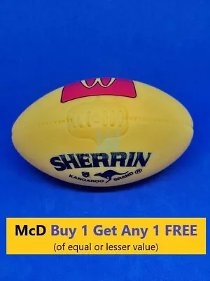 McDonalds Happy Meal Toys 1999 AFL Merch AFL Yellow Hard Football COMPLETE • $7.99