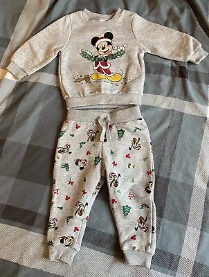 Mickey Mouse Christmas Outfit Age 9-12 Months • £0.99