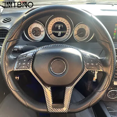 For Mercedes-Benz 15  Steering Wheel Cover Carbon Leather Anti-slip Accessories • $13.99