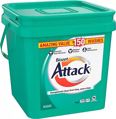 Biozet Attack Regular Laundry Powder Detergent 6 Kilograms • $55