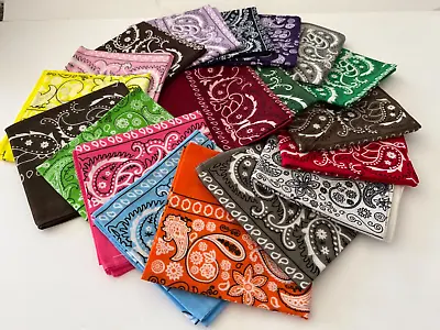 Bandana  Paisley Print HeadWrap Scarf Face Mask Neck Cover 100% Cotton $2.79 • $2.79