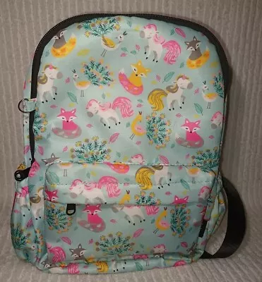 Girls Backpack Abshoo Unicorn Pink Fox Peacock Aqua School 13  Toddler Child • $15.99