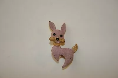 Vintage MAMSELLE Signed Small Dog Brooch Puppy Pin  • $0.99