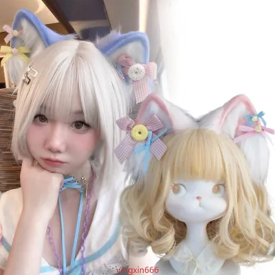 Lolita Kawaii Cat Ear Headband Cosplay Headwear Headdress Hair Accessories • $19.99