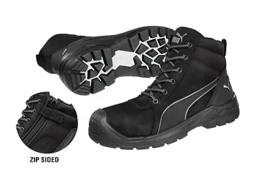 $170.71 • Buy Puma Safety Boots Tornado Black Zip Sided Work Boots With Composite Toe Cap