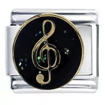 TREBLE CLEF - Music - Daisy Charm Compatible With Italian Modular Charm Bracelet • £4.51