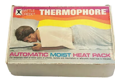 Vintage 1980s Battle Creek ThermoPhore Automatic Moist Heat Pack 13  X 27  WORKS • $59.99
