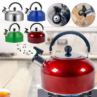 £9.99 • Buy 3L Stove Gas Water Kettle Whistling Kettle Teapot For Trips Cooking Teakettle