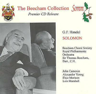 George Frideric Handel - Solomon - Sir Thomas Beecham (2 X CD 2013) • £15.99
