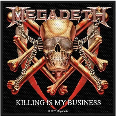 MEGADETH Patch: KILLING IS MY BUSINESS: Album Vic Rattlehead Official Merch £pb • £4.25