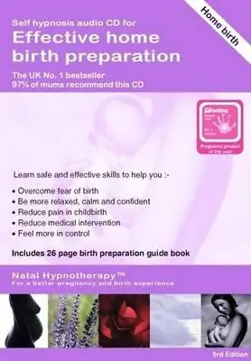 Effective Home Birth Preparation: Self Hypnosis CD Programme For Home Birth Aud • £3