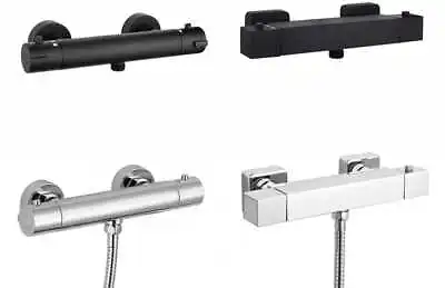 £27.95 • Buy Modern Exposed Thermostatic Shower Mixer Valve Tap Bathroom Round Square Bar Set