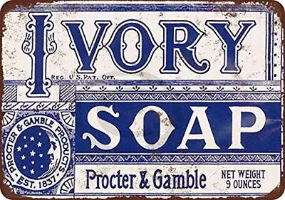 Laundry Room Decor Art Metal Signs Vintage Retro 1921 Ivory Soap Bar Retro Style • $13.95