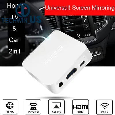 Car WiFi Display Mirror Link Adapter MiraScreen DLNA Airplay RCA For Android IOS • $5.45