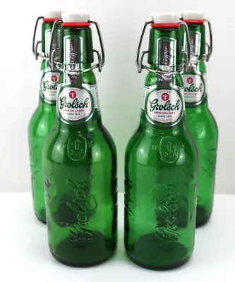 $26.75 • Buy Green Swing Top 15.2 Oz (4) Empty Green Bottles