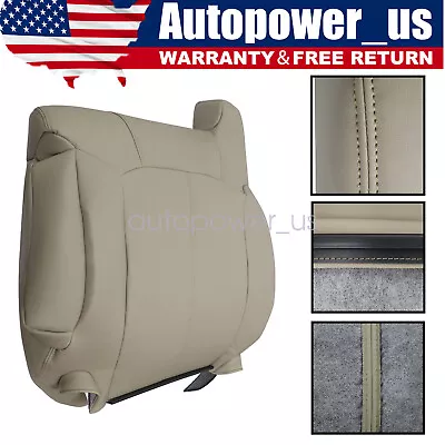 For 2000-2002 Chevy Suburban Tahoe Z71 LT LS Driver Leather Back Seat Cover Tan • $46.48