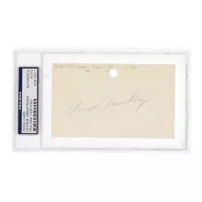 George Armstrong Signed Index Card (PSA) • $146.31