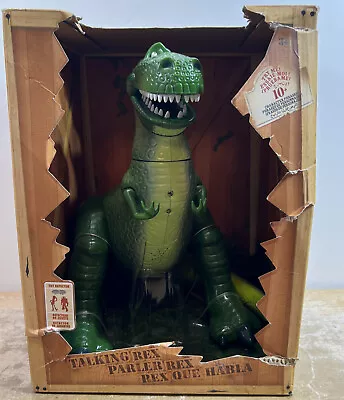Disney Parks Toy Story 13” Rex Interactive Talking Action Figure NEW Damaged Box • $66.22