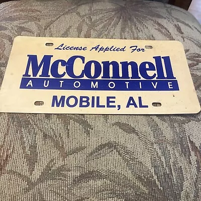 McConnell Automotive Mobile Alabama License Applied For Plate  • £2.88