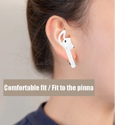 $13.97 • Buy 2/4Pair Soft Silicone Hooks Skin Sports Case Cover For Apple AirPods 1/2 Earpods