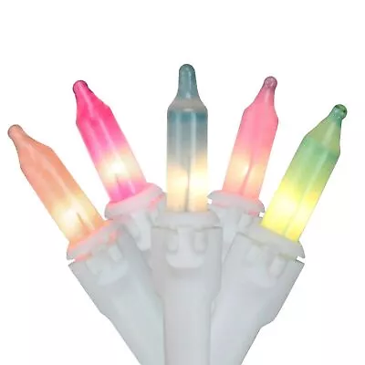 $11.49 • Buy Northlight 50-Count Pastel Multi-Color Mini Easter Light Set, 10ft White Wire