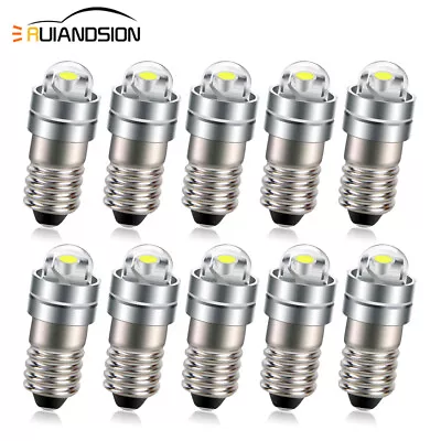 Screw Base E5 E5.5 COB LED Tool Mini Light Toy Bulb 3-6V 9-24V White/ Warm White • £11.99