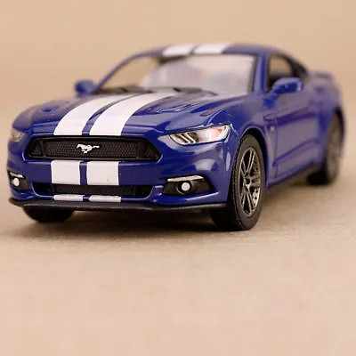 $30 • Buy 2015 Blue Ford Mustang GT Sports Car Collectible Model Striped 1:38 Die-Cast