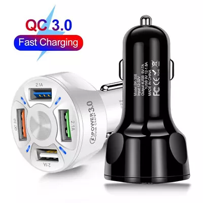 4 USB Port Super Fast Car Charger Adapter For IPhone Samsung Android Cell Phone • $9.57