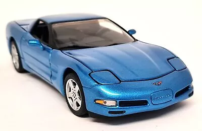 Franklin Mint 1/24 Chevrolet Corvette 2003 C5 50th Anniversary Blue Model Car • $205.54