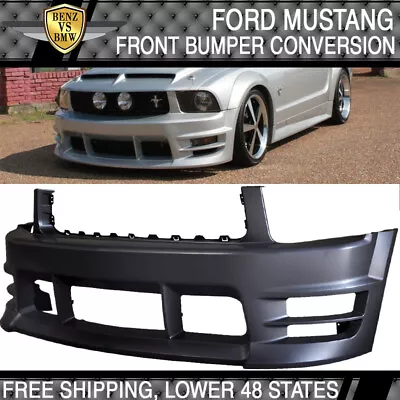 Fits 05-09 Ford Mustang V6 Racer Style Front Bumper Cover Conversion Kit • $499.99