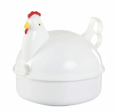 Chicken Shape Microwave 4 Egg Cooker Steamer Kitchen Cooking Boiler Utensil • $12.99