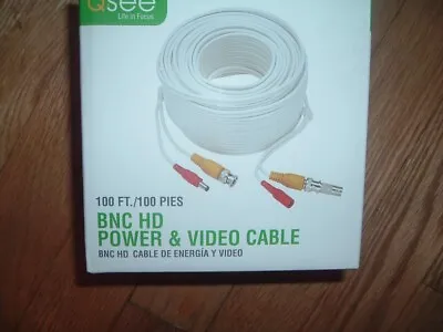 NEW Q-SEE 100 Ft. Video & Power BNC HD Male Cable With 2 Female Connector QS10TC • $6.99