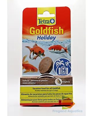 Tetra Goldfish Holiday Food Healthy Nutrition Up To 14 Days 2 X 12g Gel Block • £4.95