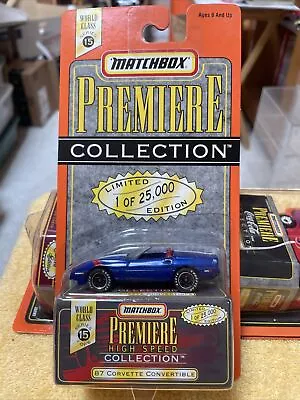 Matchbox World Class Premiere 1:64 96 Corvette Grand Sport Convertible Mint New • $9.99