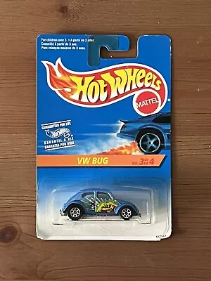 Rare 1995 Hot Wheels - VW Bug #3 Of 4 - International Full Card 15240 • $15
