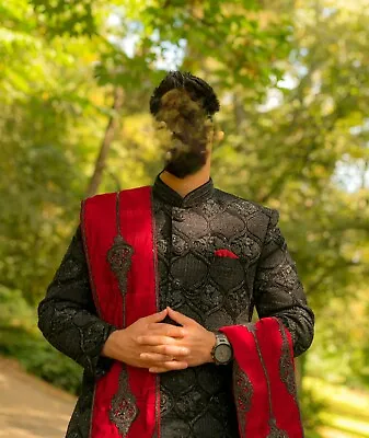 Mens Groom Sherwani Asian Wedding Outfit Attire  • £800