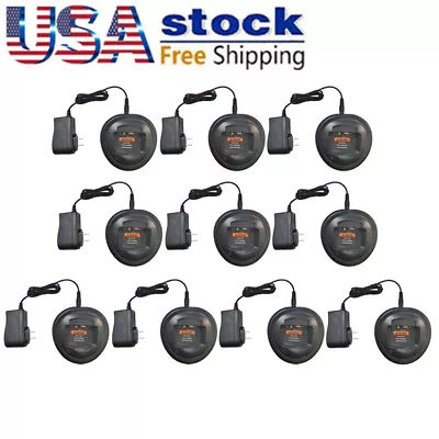 10x Rapid Desktop Charger For HT750 HT1250 PR860 GP340 GP360 HT1550 MTX850 Radio • $179.99