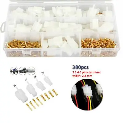 380Pcs Motorcycle Connector Wiring Loom Automotive Harness Terminal Repair Tools • $15.99