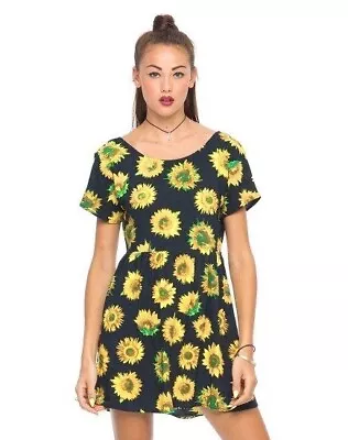 Motel Rocks Sunflower Dress L • $6.23
