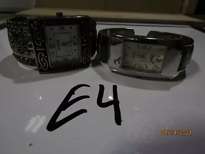 Lot Of 2 Studio & Vivani Cuff Women's Watchs Wear Or Sale Them New Battery #E4 • $0.89